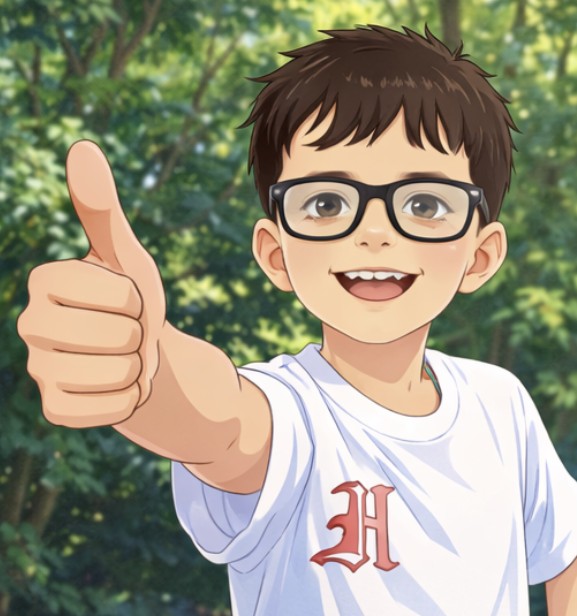 Harry giving a thumbs up